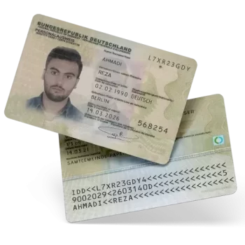 فایل لایه باز آیدی کارت آلمان (Germany ID Card)