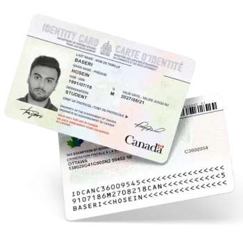 فایل لایه باز کارت اقامت کانادا (Canada ID Card)