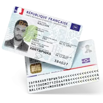 فایل لایه باز آیدی کارت فرانسه (France ID Card)